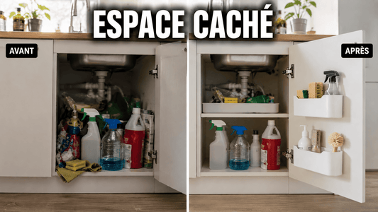 Utilisation des portes de placard pour gagner de la place dans une petite cuisine