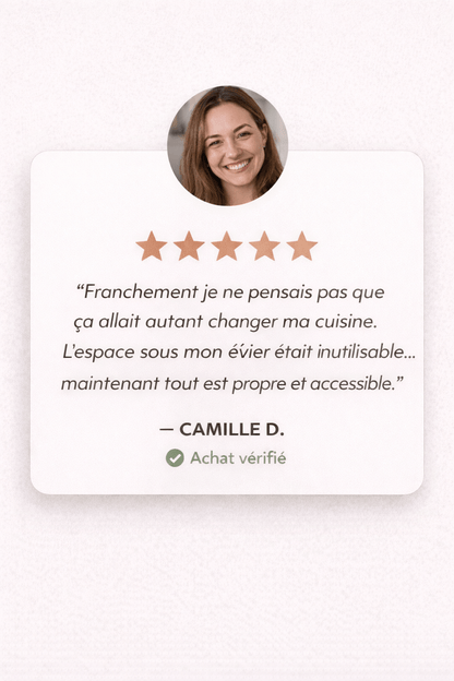 Avis client vérifié SmartSink Simplae 5 étoiles