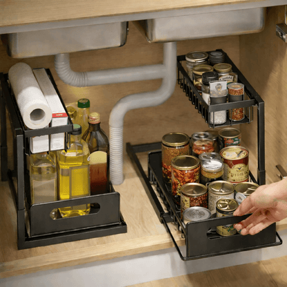 Tiroir coulissant SmartSink sous évier cuisine appartement